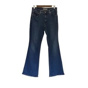 Levi's 726 Flare Jeans W31 L32 Dark Wash Mid Rise Stretch Women